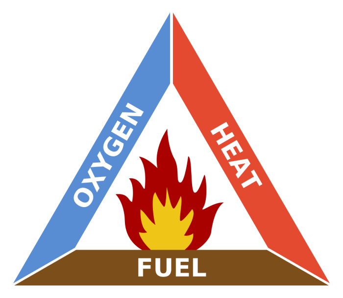 Triangulo del fuego y sus componentes