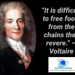 It is hard to free fools from the chains