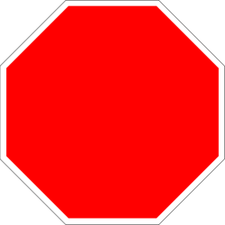 Stop sign custom shaped octagon signs blank template shape wording facility templates clipart print add traffic sizes outline x12 x36