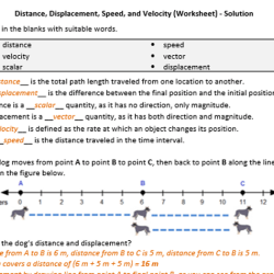 Speed and velocity worksheet answer key