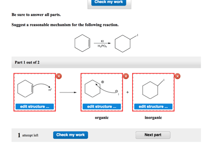 Suggest a reasonable mechanism for the following reaction